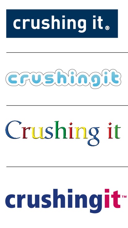Crushing It - multiple logos