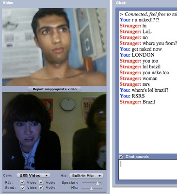 lil kid on Chat Roulette for the lolz